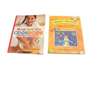 2 COOKBOOKS for Kids Honest Pretzils & Mom & Me Softcover Baking Cooking Recipes